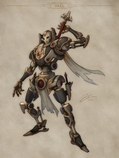 ArtStation - Vael, the Forgotten Warlock Dungeons And Dragons Races, Beast Creature, Paintings And Drawings, Character Collection, Mythology Art, Dark Art Illustrations, Robots Concept, Robot Concept Art