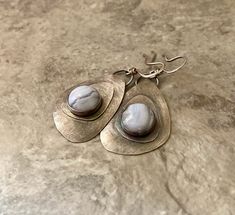 Silver Agate Jewelry With Matching Earrings, Silver Agate Drop Earrings, Unique Agate Teardrop Earrings, Bohemian Silver Agate Earrings, Silver Bohemian Agate Earrings, Silver Agate Earrings With Natural Stones, Handmade Teardrop Agate Earrings, Elegant Silver Agate Earrings, Unique Silver Agate Earrings