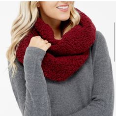 Nwt Kensie Burgundy Plush Infinity Scarf One Size. Color Is A Wine Burgundy Maroon. Texture Is Like A Plush Soft Popcorn. Very Warm. Brand New With Tags. Maroon Texture, Burgundy Scarf, Anthropologie Accessories, Trending Sunglasses, Chunky Sweater, Casual Sandals, Red Purple, Infinity Scarf, Popcorn