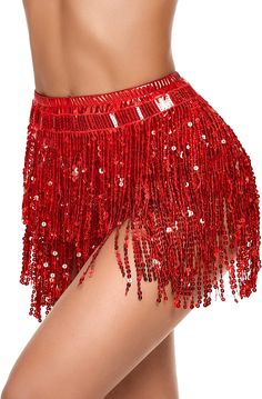 100% Polyester Zipper closure Hand Wash Only Material???4%Polyester fabric. 6% Spandex fabric. The tassel sequin skirts are made of PVC shiny sequins. sequins not easy to fall and fade. have a inner shorts inside. Consisting of various strands of sequins. this halloween costume tassel dance skirt is able to reflect any light that shines on its surface. make you eye-catching and sexy. Shiny design?????ooThese high waisted booty shorts have beautiful sequins all over. a 4-layered sequin design mak Sequin Tassel Skirt, Halloween Party Music, Salsa Classes, Rave Skirt, Rave Shorts, Belly Dance Belt, Belly Dance Skirt, Dance Belt, Tassel Skirt