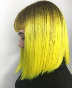 Yellow hair don't care. Created by @chellsiedanielle with PRAVANA NEONS… Pravana Hair Color, Lumpy Space, Hair Color Crazy, Hair Vitamins, Dope Hairstyles