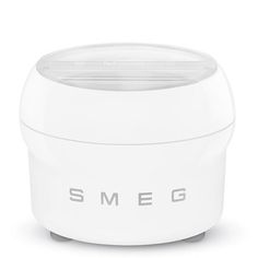 the smeg portable air purificater is white