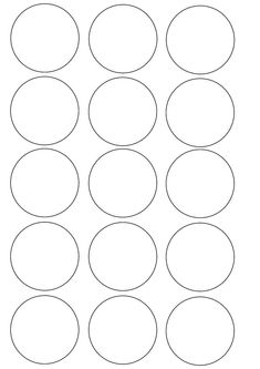 an image of circles that have been cut out to look like they are in different sizes