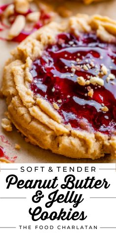 peanut butter and jelly cookies recipe Peanut Butter And Jelly Sandwich Cookies, Peanut Butter Food Ideas, Pb Jelly Cookies, Peanut Butter Jelly Appetizer, Peanut Butter And Jelly Crackers, Fall Peanut Butter Recipes, Jelly Desserts Ideas, Baking With Butter, Pb & J Desserts