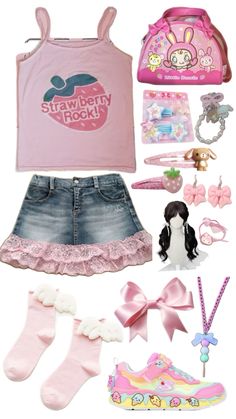 Types Of Clothing Styles, Kawaii Accessories, Little Outfits, Cute Fits, Dream Clothes