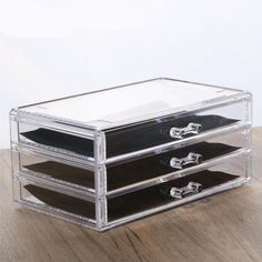 Makeup Brush Storage Box Storage And Sorting Drawer Desktop Storage Box Sorting Box Dressing Table Storage Box - mybeautifuldetails European Packing List, Minimalist Drawers, Scene Bedroom, Bathroom Table, Dressing Table Storage, Acrylic Drawers, Makeup Drawer, Makeup Brush Storage, Make Up Organiser