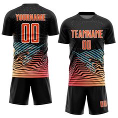 a soccer jersey with the name team name 00 on it and an image of a mountain