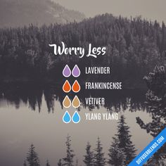 Worry Less - Essential Oil Diffuser Blend Guaiacwood Diffuser Blends, Sandalwood Essential Oil Diffuser Blends, Mood Uplifting Diffuser Blends, Energizing Aromatherapy Blends, Woodsy Oil Diffuser Blends, Essential Oil Combinations, Essential Oil Mixes