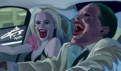 two people in the back seat of a car with their mouths open and tongue out