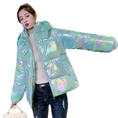 Lady Shiny Puffer Down Coat Jacket Holographic Padded Winter Warm Fashion Casual Item description Brand Unbranded Color Multicolor Department Women Outer Shell Material Polyester Size Type Petites Style Puffer Jacket Type Jacket Country/Region of Manufacture China Garment Care Hand Wash Only Handmade No MPN Does not apply Season Spring Jacket/Coat Length Short Occasion Business Pattern No Pattern Theme Elegant Vintage No   Shipment Payment Return & Warranty Service & Feedbacks Shipment 1.We Ship Trendy Green Puffer Jacket For Winter, Multicolor Hooded Puffer Jacket For Fall, Multicolor Long Sleeve Puffer Jacket For Spring, Multicolor Puffer Outerwear For Fall, Casual Multicolor Winter Puffer Jacket, Multicolor Puffer Outerwear For Spring, Trendy Multicolor Hooded Outerwear, Trendy Green Winter Puffer Jacket, Fall Multicolor Puffer Outerwear