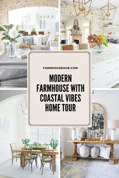 modern farmhouse with coastal vibes decor Costal Farmhouse, Coastal Modern Farmhouse, Modern Coastal Farmhouse, Coastal Farmhouse Kitchen, Modern Coastal Decor, Farmhouse Interior Design, Coastal Interiors Design