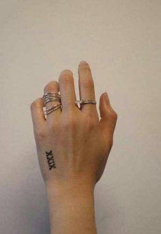 Hand Tattoo Placement, Cute Best Friend Tattoos, Numbers Tattoo, Round Tattoo, Places To Get Tattoos, Places For Tattoos, Roman Numeral Tattoos, Date Tattoos, Best Tattoos For Women