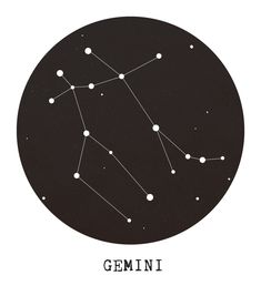 the zodiac sign is shown in black and white, with stars on it's side