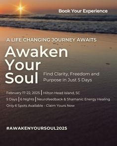 You’ve done the work—therapy, mindfulness, medications—and yet, the same struggles keep resurfacing. It’s not about trying harder; it’s about trying something different. ​The Awaken Your Soul Intensive Experience combines cutting-edge technology with ancient healing to create a path toward true transformation ​ ​This isn’t for everyone. But for those ready to break free from emotional weight, mental fog, and the effects of past trauma, it’s everything.