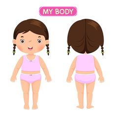 two girls in pink swimsuits with the words'my body'above them