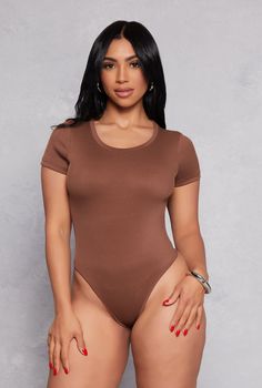 Daisy, Short Sleeves, Crew Neck, Bodysuit, Bottom Snap Closure, Solid, Ribbed Knit, Item Number 1405064726708 Weatherproof Boots, Plus Lingerie, Romper And Jacket, Denim Shoes, Short Sleeve Bodysuit, New Tops, Matching Dresses, Faux Leather Jackets, Jeans For Sale