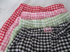 Handmade women's boxer shorts. Womens Boxer Shorts, Pink Gingham, Boxer Shorts, Summer Day, Preppy Style, Cotton Shorts, Gingham, Retro Fashion, Elastic Waist