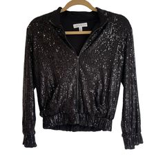 Dress The Population Sequin Disc Bomber Jacket Black Women's Size S What Some Lack In Holiday Red And Green Apparel, Others Make Up For In Complete Abundance. For Those Christmas Enthusiasts That Just Can’t Find The Right Jacket To Complete Their Holiday Look, We Introduce To You The Women’s Black Sequin Bomber Jacket. Any Outfit Will Love This Agreeable Piece. Care: Hand Wash Or Dry Clean Only Material: 100% Polyester Glamorous Long Sleeve Outerwear For Date Night, Glamorous Outerwear For Spring Date Night, Black Sequined Outerwear For Party Season, Black Long Sleeve Outerwear For Party Season, Black Outerwear For Party Season Night Out, Black Party Outerwear For Party Season, Black Sequined Outerwear For Fall, Glamorous Black Outerwear For Night Out, Black Outerwear For Fall Date Night