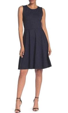 T Tahari TD901033 - Sleeveless A-Line Short Dress Professional Work Outfit, A Line Shorts, Jewel Neckline, Cute Fit, Nordstrom Dresses, Fit Flare Dress, Short Dress, Fit & Flare, Flare Dress