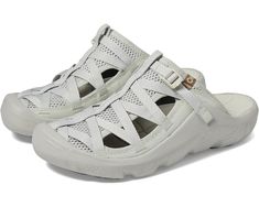 Lightweight White Casual Sandals, Functional Breathable Slip-on Sandals, White Lightweight Casual Sandals, Casual Nylon Slides For Spring, Casual Lightweight White Sandals, Casual Mesh Sandals For Beach, Casual Slides For Outdoor Activities In Spring, Casual Slides For Spring Outdoor Activities, Casual Slides For Spring