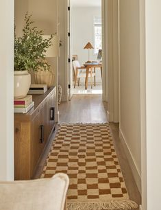 the hallway is clean and ready for us to use as a place setting in the house