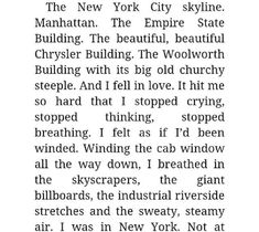 an article from the new york city skyline