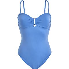 One-piece swimsuitPush-up swimsuit with adjustable and removable strapsDraped chest with rectangular central imitation tortoiseshell ringSilicone inside for supportUnlined shaping materialTurtle shell imitation Vilebrequin plateThe model is 178cm tall and wears a size SWomen One-piece SwimsuitWomen One-piece Swimsuit Solid82% Recycled Polyamide - 18% Elastane Elegant Blue Underwire Swimwear, Elegant Blue Swimwear For Sunbathing, Elegant Blue Swimwear, Elegant Blue Swimwear For Pool, Elegant Blue Tankini For Pool, Elegant Blue Tankini For Swimming, Elegant Tankini With Adjustable Straps For Pool, French Swimwear, Gift Guide For Him