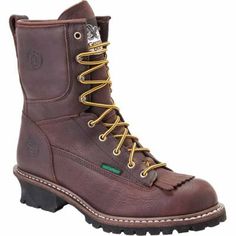 Georgia Boot Men's 8 in. Waterproof Logger Boots, G7113 Logger Boots, Work Platform, Boot Stand, Georgia Boots, Work Boots Men, Safety Boots, Tractor Supply, Boots Women Fashion, Comfortable Boots