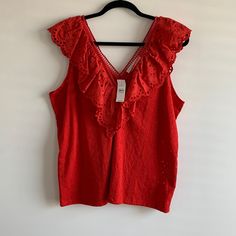 Reposhing This Item I Purchased From @Thatstylethough. No Longer Nwt But Still In Excellent Condition. Loved It, But Ready To Rotate For Something New. Questions? Leave A Comment Below! Red Sleeveless Top For Day Out, Red Sleeveless Blouse For Day Out, Sleeveless Red Blouse For Day Out, Leave A Comment, Something New, Sleeveless Top, Loft, Womens Tops, Tank Tops