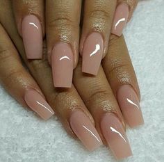 Nails Acrylic Neutral Classy, Classic Nude Nails Acrylic, Natural Nail Color Acrylic, Nude Nails Bridesmaid, Natural Colour Acrylic Nails, Ar 670-1 Nails, Acrylic Nails Nuetral Color, Clear Nude Gel Nails, Nude Ballerina Nails Medium