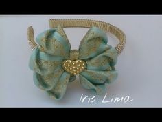 a close up of a hair bow on a headband