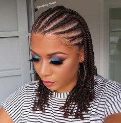 Afro Puff Hairstyles, Black Braided Hairstyles, Cornrows Braids For Black Women, Hairstyles Inspiration, Braided Hairstyles For Black Women Cornrows, Braiding Styles, Braided Styles, Braided Hairstyle, Natural Afro Hairstyles