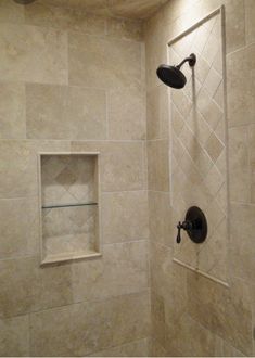 the shower head is mounted to the wall