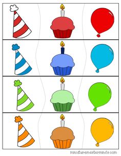 an image of birthday cupcakes and balloons