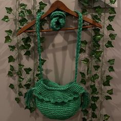 Woven Braided Unique Purse Made From 100% Paper No Flaws & In Mint Condition Boho Vibes Width 11 Inches, Length 45 Inches (Including Strap) #Crochet #Crossbody #Uniquebag #Woven #Boho Green Crochet Pouch Bag With Adjustable Strap, Green Crossbody Crochet Travel Bag, Green Crochet Crossbody Bag For Travel, Green Crossbody Crochet Bag For Beach, Green Crochet Bag With Adjustable Strap For Summer, Green Summer Crochet Crossbody Bag, Green Crochet Crossbody Bag For Summer, Strap Crochet, Crochet Green