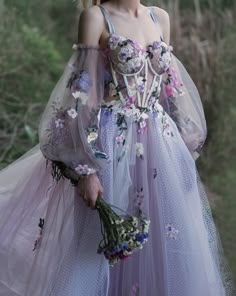 Gaun Tulle, Sukienki Maksi, Lavender Prom Dresses, Ethereal Dress, Fantasy Dresses, Fantasy Gowns, Fairytale Dress, فستان سهرة, Ball Gowns Prom