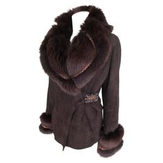 This jacket is made of soft brown tuscany lamb shearling with fox fur We offer more exclusive fur /winter items, view our frontstore. Details: Made of brown soft quality shearling with soft brown fox fur embroidered with bronze color sequins 2 pockets and a attached and inside belt Huge collar The size is medium/large See section measurements. Please note that vintage items are not new and therefore might have minor imperfections. Shearling Leather Jacket, Winter Items, Soft Brown, Fox Fur, Bronze Color, Jacket Coat, Old Hollywood, Vintage Outfits, Casual Fashion