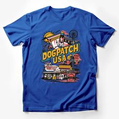 Vintage Dogpatch USA Theme Park Graphic T-Shirt, Colorful Retro Amusement Park Design Tee Male T-Shirt Custom graphic T-Shirt.Customize your color Dogpatch Usa, Maternity Graphic Tees, Classic Movie Characters, Moon Graphic Tee, Park Design, Smart Casual Wear, Cat Graphic Tee, Parking Design, Stylish Maternity