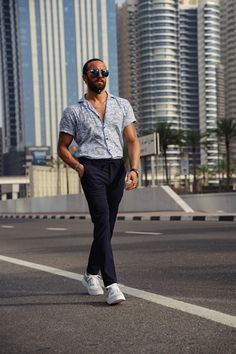 Color Code: Navy Blue Shirt Material: 97% Cotton & 3% Elestan Machine Washable: No Fitting: Slim-Fit Events Business, Navy Blue Shirt, Patterned Shirts, Modern Men, Suits Clothing, Navy Blue Shirts, Patterned Shirt, Fits With Shorts, Formal Business