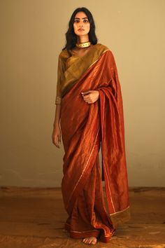 Saree Aesthetics, Red Sari, Saree Women, Tissue Saree, Saree For Women, Saree Silk, Saree Trends, Red Saree, Blouse For Women