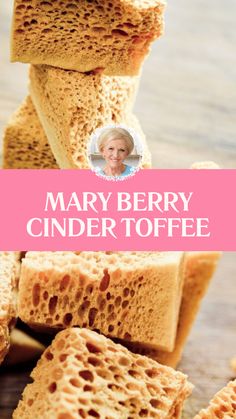 Mary Berry Cinder Toffee Recipe Easy Desserts For Two People, Cinder Toffee Recipe Uk, Golden Berries Recipes, Mallory Towers, Toffee Desserts, Licorice Recipe, British Christmas Desserts, Mary Berry Recipes Baking, Mary Berry Recipes