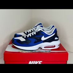 Sorry, We Will Not Accept Any Offer. Thank You For Reading And Understanding. 100% Authentic! Firm Price / No Discount Brand New In Original Box Men’s Sizes Retail Price $150 Style Code Cj0547 400 Blue Nike Air Max Lace-up For Sports, Blue Nike Air Max For Streetwear, Blue Running Shoes With Air Cushioning For Streetwear, Blue Nike Air Max For Streetwear With Boost Midsole, Blue Low-top Nike Air Max For Streetwear, Outdoor Nike Air Max Low-top With Air Cushioning, Nike Air Max Low-top With Cushioned Footbed, Nike Air Max Low-top With Cushioned Footbed For Outdoor, Blue Nike Air Max Lace-up Sports Shoes