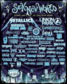 an image of a poster with the names of all kinds of music festivals on it