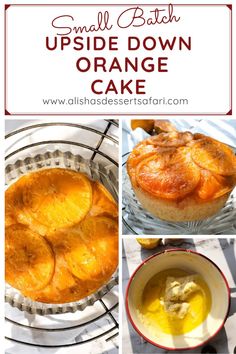 small batch upside down orange cake