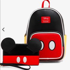 a mickey mouse backpack and wallet are on sale for $ 1, 99 at the disney store