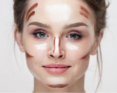 Square Face Hairstyles, Makeup Blender, Square Face, Makeup Step By Step, Full Face Makeup