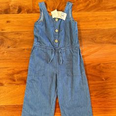 Zara Girls Soft Denim Jumpsuit Romper Front Pockets Drawstring Waist Girls 6 Eu 116cm New With Tags Casual Blue Overalls For Playwear, Cute Denim Overalls For Summer, Blue Casual Jumpsuits And Rompers For Playwear, Spring Blue Jumpsuits And Rompers For Playwear, Blue Overalls For Summer Playwear, Zara Blue Denim Jumpsuit For Summer, Zara Denim Blue Jumpsuit For Summer, Zara Casual Denim Jumpsuit For Summer, Casual Zara Jumpsuits And Rompers In Medium Wash