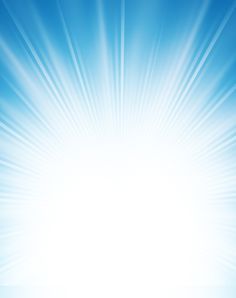 an abstract blue background with white beams and sunburst in the center, as well as lightening