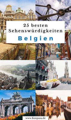 the collage shows many different sights in germany