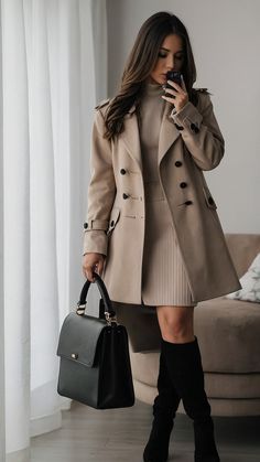 Fashion Week Dresses, Classy Winter Outfits, Winter Fashion Outfits Casual, Fashion Design Dress, Fashion Trends Winter, Trendy Fall Outfits, Stylish Work Outfits, Trendy Fall, Winter Outfits Women